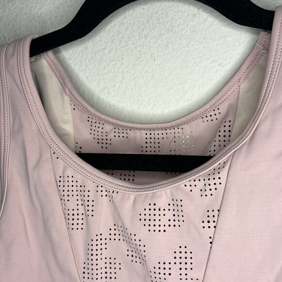 Varley Terri Laser-Cut Cheetah Cropped Athletic Top Women Size Small - Picture 3 of 6